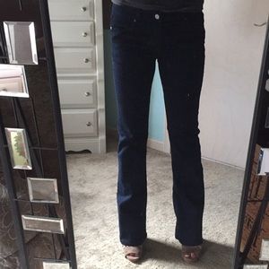 New York & Co. navy blue stretch boot cut jeans